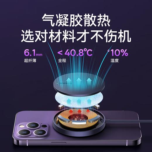 倍思 极简Mini3 Magsafe磁吸无线充电器 15W BS-W529 商品图3