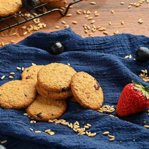 【分仓直发包邮】马奇新新燕麦饼干草莓黑加仑味208g 商品图1