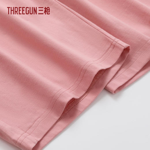 Threegun三枪 彩条冰泉棉短袖中裤bra女家居套-T80157D02 商品图1