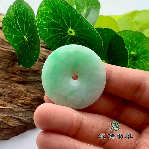 派瑞翡翠 翡翠平安扣 糯种 飘花 商品图2