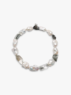 订购8周到｜MONIES-OOAK-水晶 巴洛克珍珠 棉线 皮革 项链［丹麦设计师］