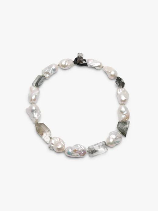 订购8周到｜MONIES-OOAK-水晶 巴洛克珍珠 棉线 皮革 项链［丹麦设计师］ 商品图0