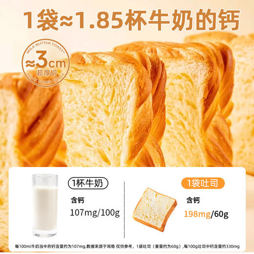 【分仓直发包邮】七年五季高钙牛乳黄油吐司420g/箱 商品图2