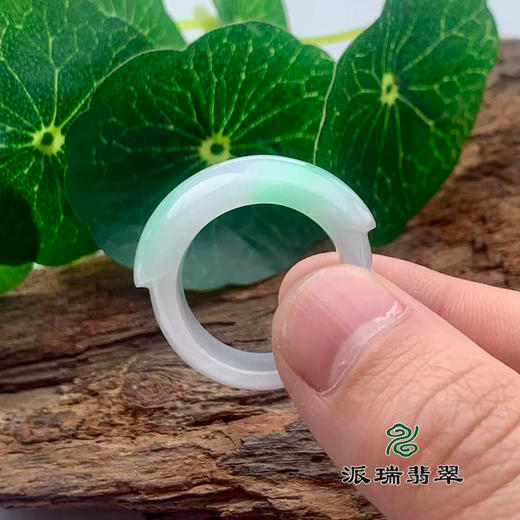 派瑞翡翠 翡翠戒指 糯种 飘花 商品图2
