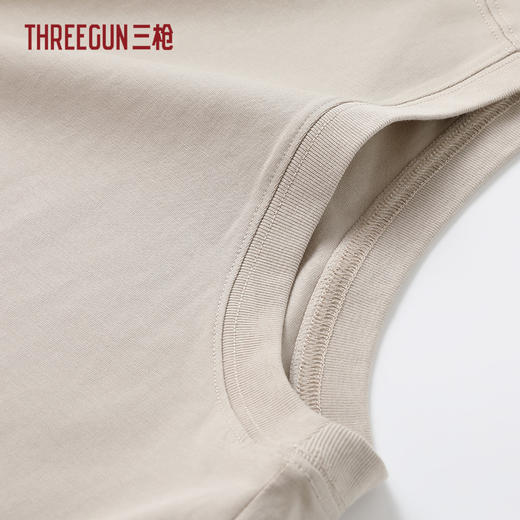 Threegun三枪 冰泉棉圆领无袖短裤男家居套-T80164D02 商品图3