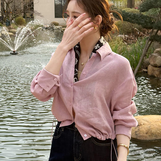 【预售7天】良木礼翻领汉麻衬衫(1157） 商品图3