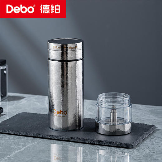 Debo德铂-柯曼纯钛泡茶杯套装300ml 纯钛材质留住醇香原味一盖多用（配茶杯*3） 商品图9