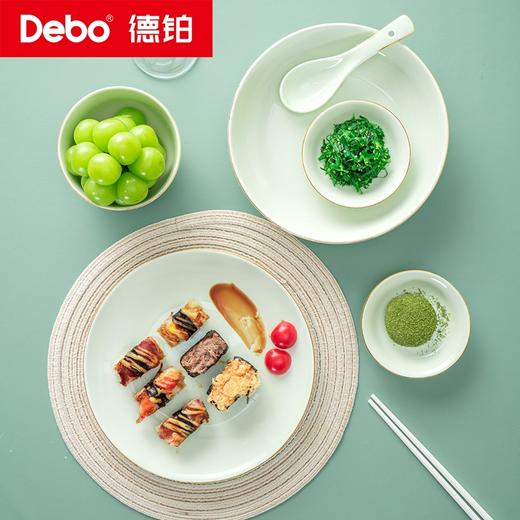 Debo德铂-维多拉陶瓷套装 轻奢金边40件套 简约素雅高温烧而成不易刮花 商品图2