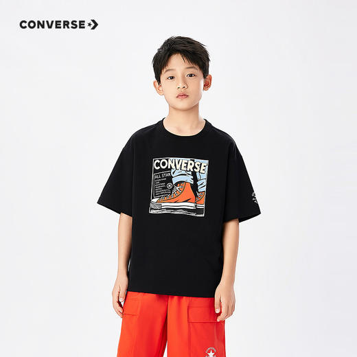 CONVERSE 夏 大童小童 儿童童装T恤 CNVB-TE-K570 商品图5