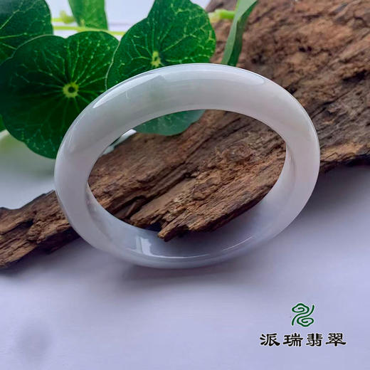 派瑞翡翠 翡翠手镯 糯种 绿色 飘花 商品图0