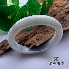 派瑞翡翠 翡翠手镯 糯种 绿色 飘花