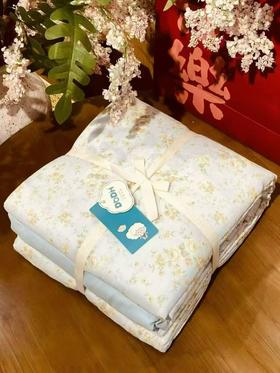 【预售】2026新款全棉双层纱床笠款四件套纯棉卡通小碎花纱布被套床单ins少女风