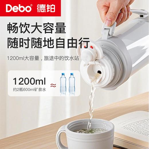Debo德铂-韦尔登 迈肯兹真空保温壶2L 304不锈钢耐腐蚀耐高温 手提/肩背两种方式轻松出行无负担 商品图4