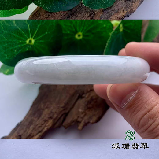 派瑞翡翠 翡翠手镯 糯种 绿色 飘花 商品图2