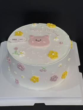 蛋糕定制—生肖小花