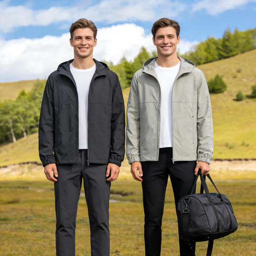 MartineWester男式连帽弹力长袖夹克11076022 商品图1