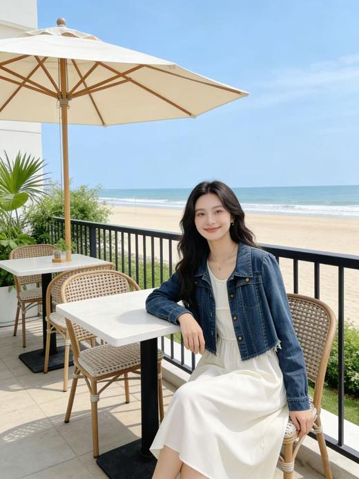 418良粉节|2026 活动爆款【自营】衣周期～（二件套）Q07牛仔外套➕背心连衣裙度假风套装-喜出 商品图1