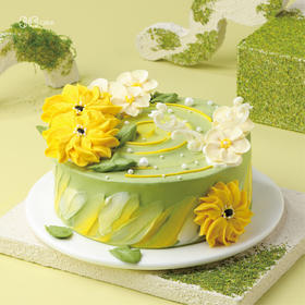 白羊座 ∙ 向阳花地 ∙ 抹茶鲜果韩裱蛋糕