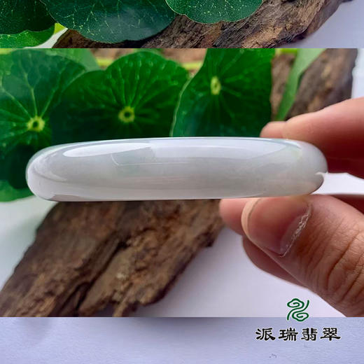 派瑞翡翠 翡翠手镯 糯种 绿色 飘花 商品图2