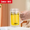 Debo德铂-斯托尔 朗格克 拉文德玻璃杯 高硼硅玻璃 双层加厚 隔热不烫手 办公、家用、健身、旅行 随时畅饮 商品缩略图4