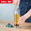Debo德铂-金斯利温显玻璃钛杯320ml 创新专利钛金属杯盖+双层加厚高硼硅抑菌搭档 饮在安心 商品缩略图5