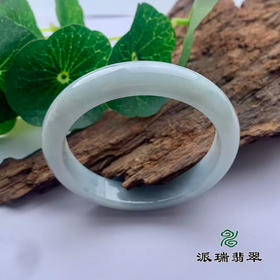 派瑞翡翠 翡翠手镯 糯种 绿色 飘花