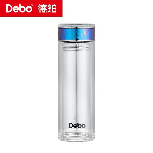 Debo德铂-金斯利温显玻璃钛杯320ml 创新专利钛金属杯盖+双层加厚高硼硅抑菌搭档 饮在安心 商品图9