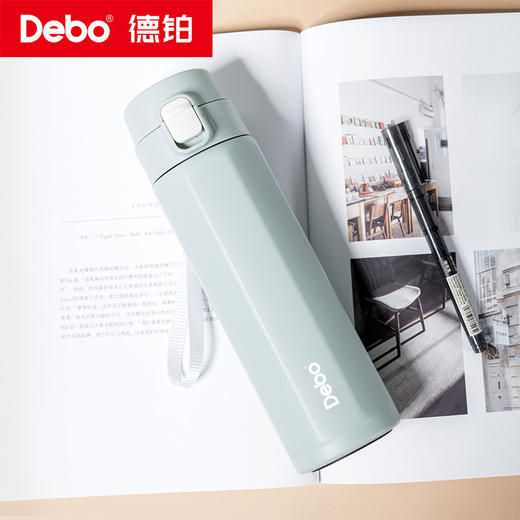 Debo德铂-卡特希尤德尔文森特八角弹跳保温杯450ml 专利设计饮用杯口 360°切换饮用无限制 商品图1