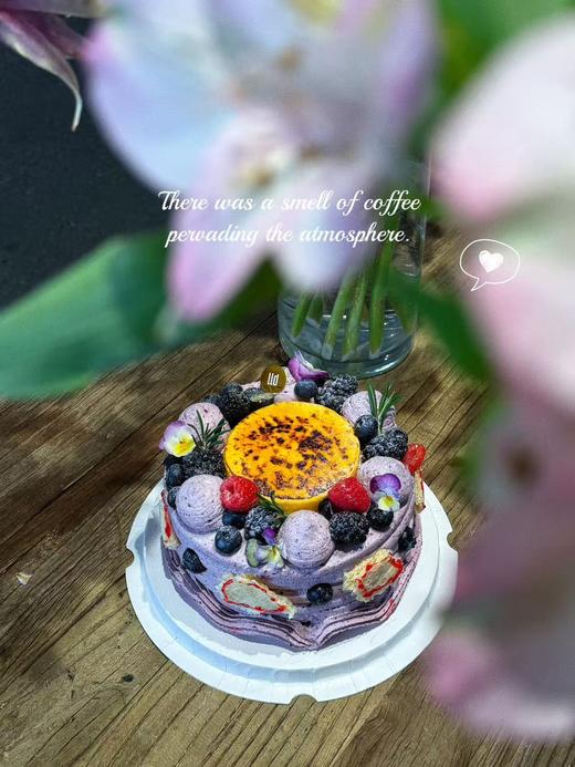 【春季限定花青素大满贯】蓝莓奶皮子烧布蕾· 奶油蛋糕 商品图0