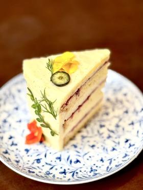 香草黄油树莓蛋糕 Vanilla Butter Frosting Raspberry Cake