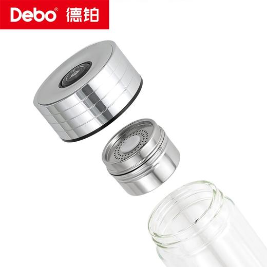 Debo德铂-阿隆索磁吸玻璃杯350ml 商务儒雅大气玻璃杯 一键按压开关磁吸设计可控泡茶浓淡 商品图12