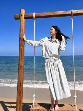 418良粉节|2026 活动爆款【自营】衣周期～（二件套）100%棉！5106 长袖长衣➕半身裙套装-喜出