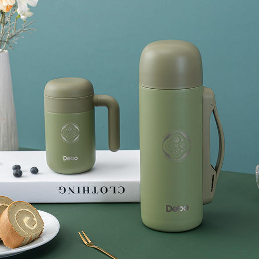 Debo德铂-克罗斯 基米希 玛利亚套装杯壶 真空保温内胆316不锈钢材质 居家、旅行、办公的首选伴侣 商品图1