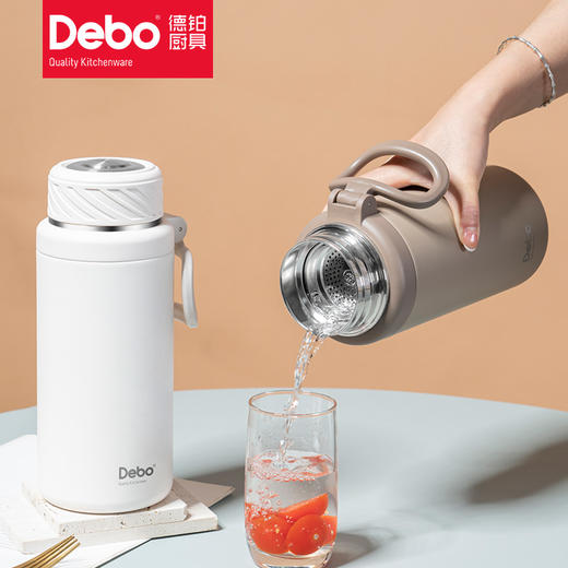 Debo德铂-萨堡 穆尔纳 科瓦奇真空保温壶 316不锈钢医用级内胆 超强耐腐蚀 安心饮用 商品图4