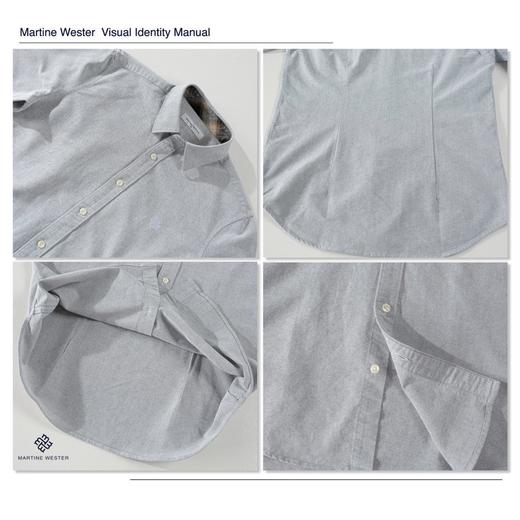 MartineWester男进口棉纤维牛津纺面料长袖衬衣11045526 商品图6