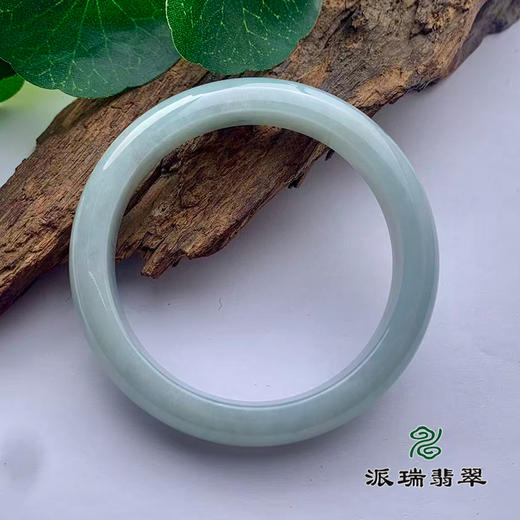 派瑞翡翠 翡翠手镯 糯种 绿色 飘花 商品图1