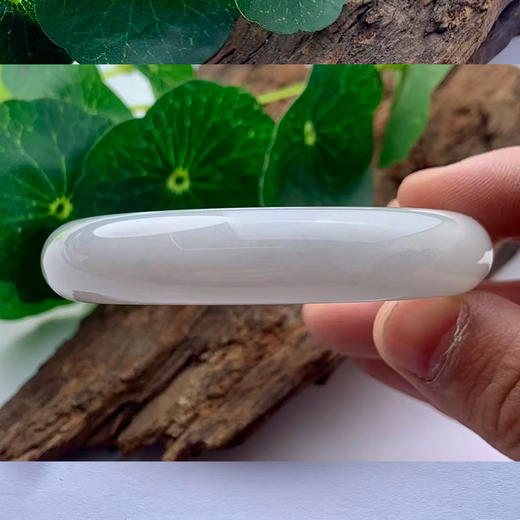 派瑞翡翠 翡翠手镯 糯种 绿色 飘花 商品图2