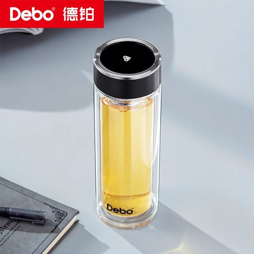 Debo德铂-斯托尔 朗格克 拉文德玻璃杯 高硼硅玻璃 双层加厚 隔热不烫手 办公、家用、健身、旅行 随时畅饮 商品图13