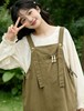 418良粉节|2026 活动爆款【自营】衣周期～（二件套）100%棉！135宽松米色小衫➕宽松背带裙套装-喜出 商品缩略图2