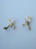 北京仓｜Monshiro-sasayuri-水晶 笹百合 耳环［日本设计师］ 商品缩略图5