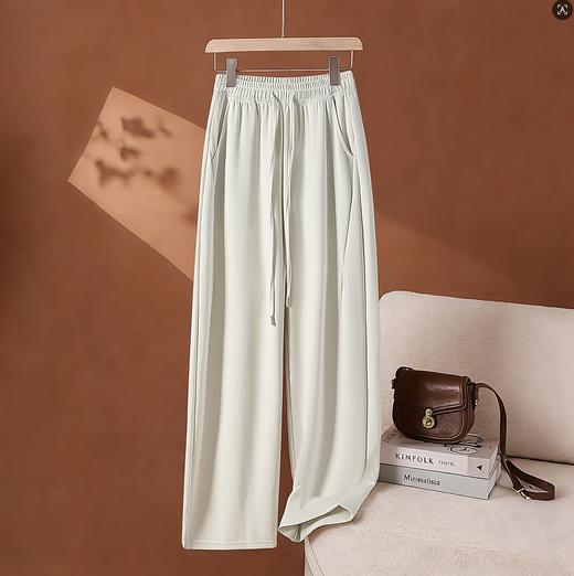 LS竹纤维女士休闲高腰直筒裤7526 商品图1