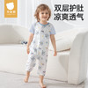 贝肽斯儿童睡衣纯棉夏季薄款新款男女宝宝家居服连体衣服短袖 商品缩略图0