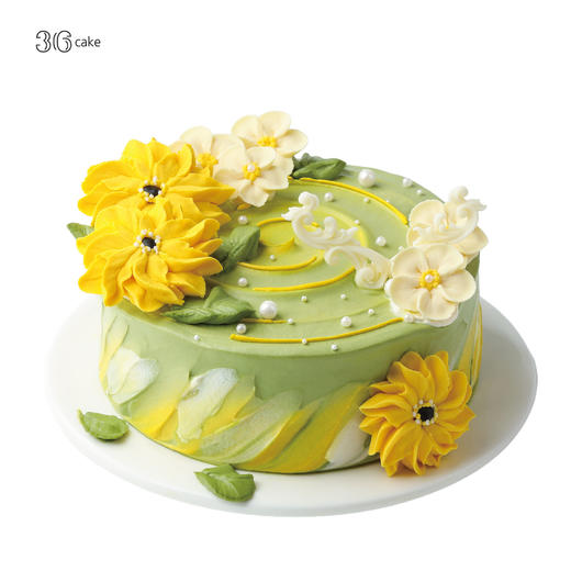白羊座 ∙ 向阳花地 ∙ 抹茶鲜果韩裱蛋糕 商品图1