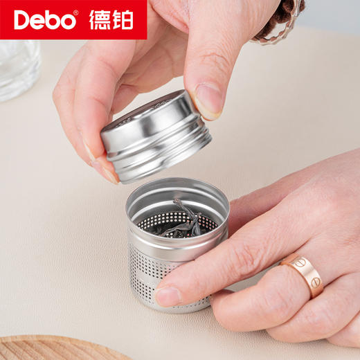 Debo德铂-伯格曼斯磁吸玻璃杯320ml 一键分离茶仓 茶汤浓淡随心掌控 商品图6