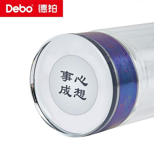 Debo德铂-金斯利温显玻璃钛杯320ml 创新专利钛金属杯盖+双层加厚高硼硅抑菌搭档 饮在安心 商品图12