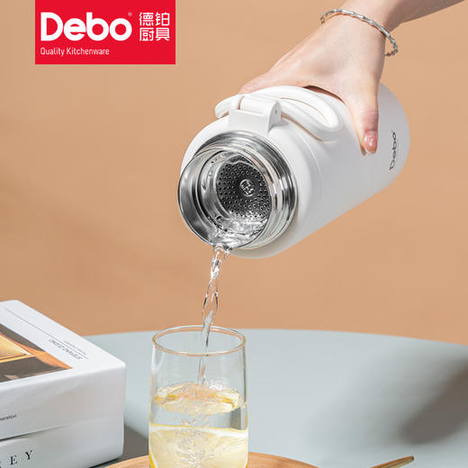 Debo德铂-萨堡 穆尔纳 科瓦奇真空保温壶 316不锈钢医用级内胆 超强耐腐蚀 安心饮用 商品图5