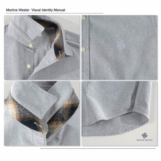 MartineWester男进口棉纤维牛津纺面料长袖衬衣11045526 商品图7