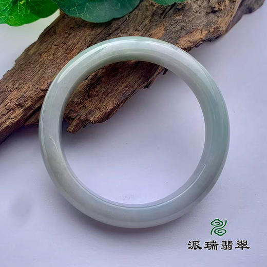 派瑞翡翠 翡翠手镯 糯种 绿色 飘花 商品图1