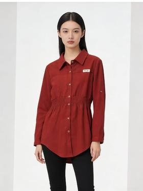 418良粉节|2026 活动爆款 活动爆款【自营】衣周期～Q60 收腰复古中长大衫可卷袖口-喜出