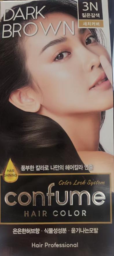 水果之乡染发剂黑褐色염색약진갈색3N 商品图1